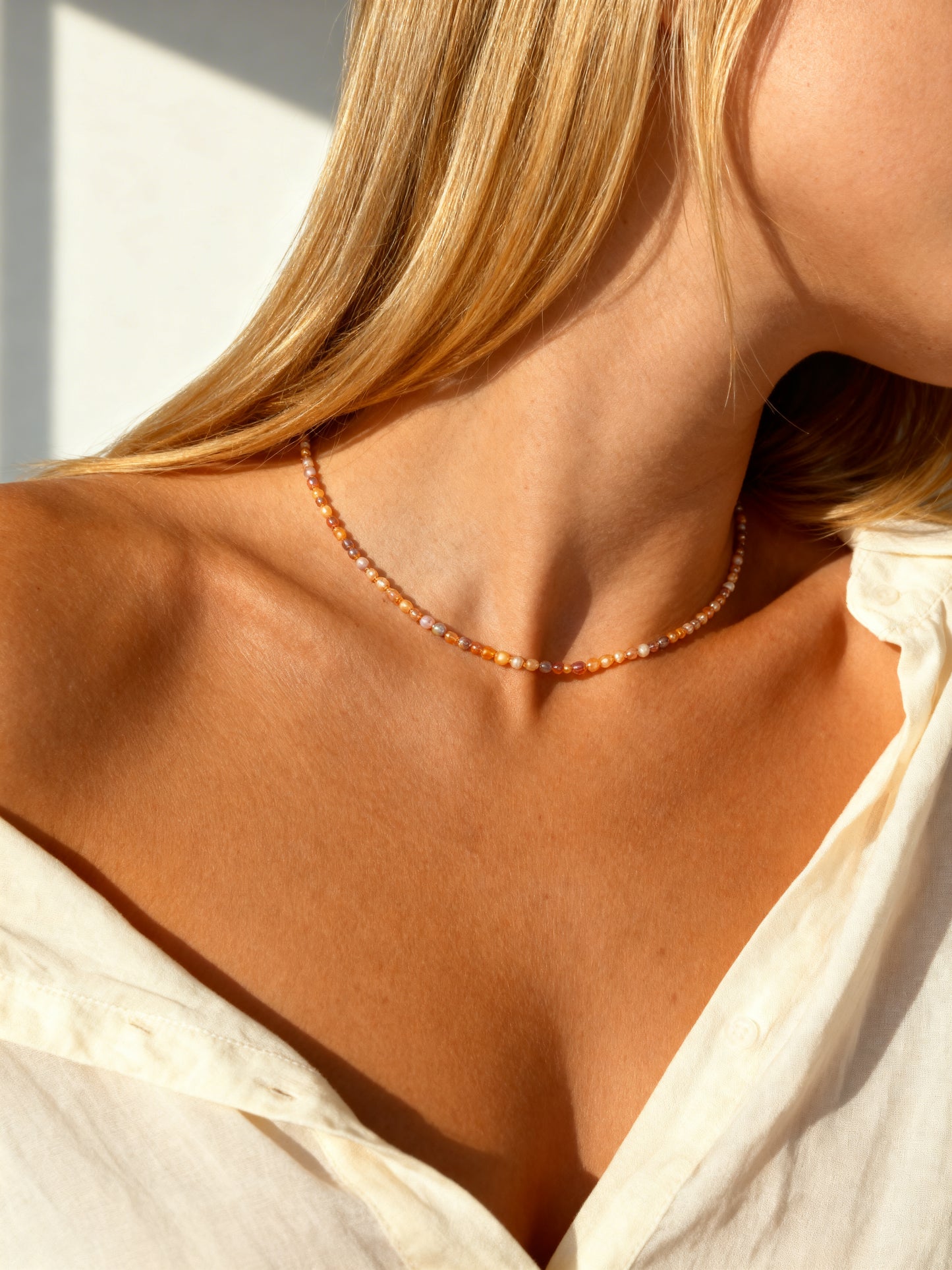 AMARA - colorful freshwater pearl necklace